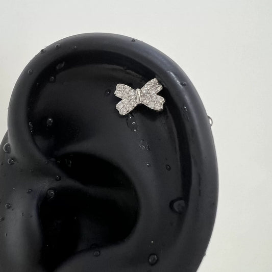 Diamond Bow Studs
