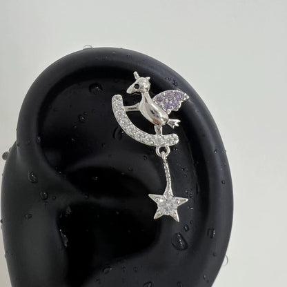 Purple Unicorn Moon Piercing