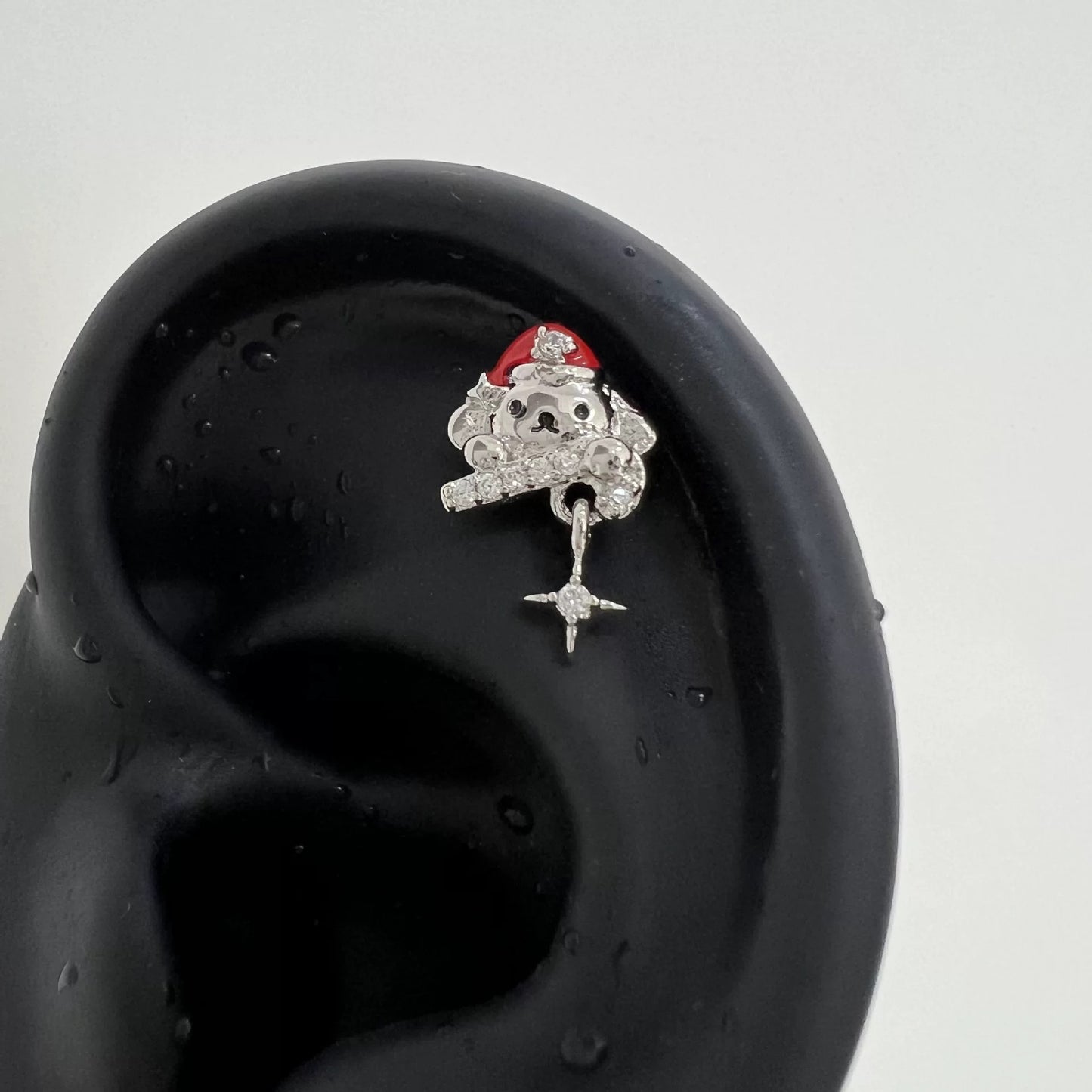 Silver Pearl Figure Piercing