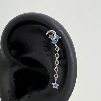 Midnight Blue Galaxy Dangle