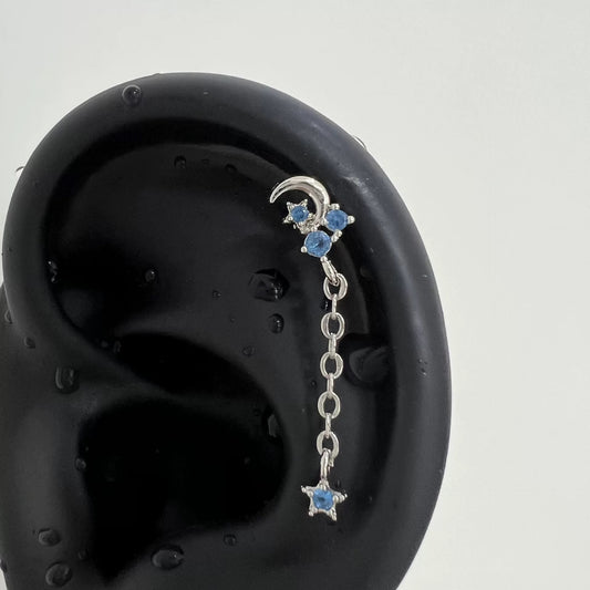 Midnight Blue Galaxy Dangle