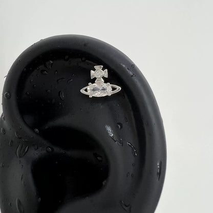 Orbit Crystal Helix Stud