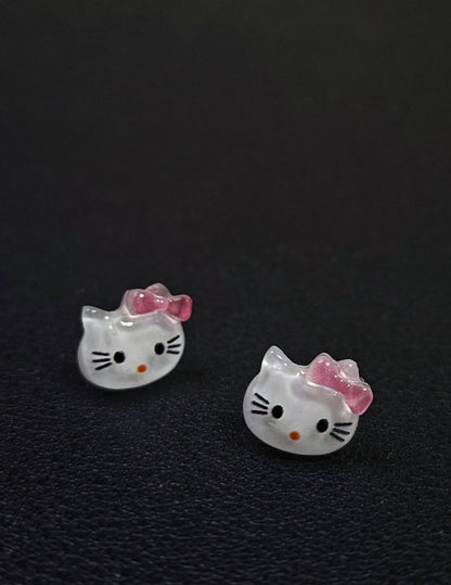 Kitty Blush Charm Earrings