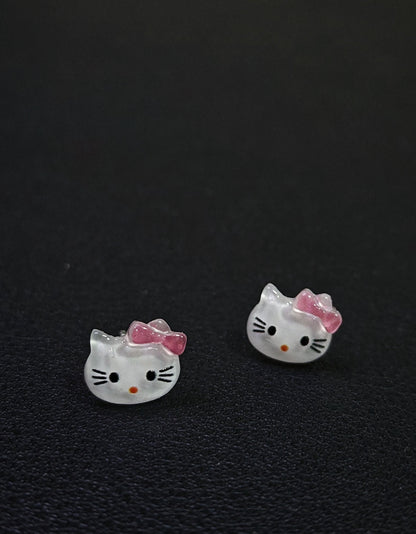 Kitty Blush Charm Earrings