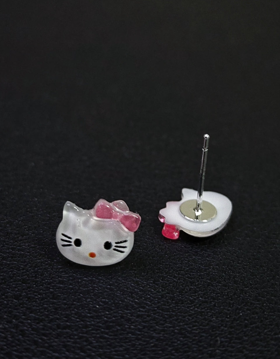 Kitty Blush Charm Earrings