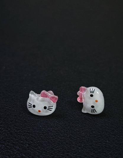 Kitty Blush Charm Earrings