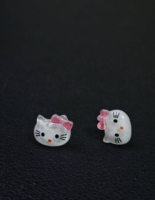 Kitty Blush Charm Earrings