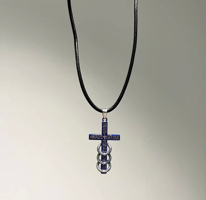 Faith Over Fear Bar Necklace