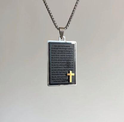 Two-Tone Faith Necklace