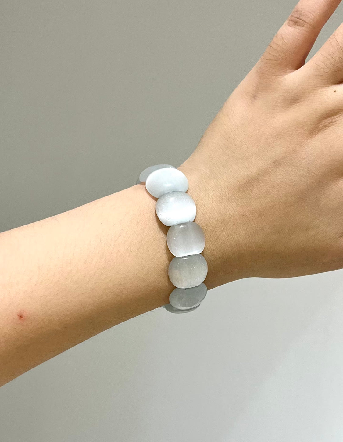 Cat’s Eye Selenite Bracelet.