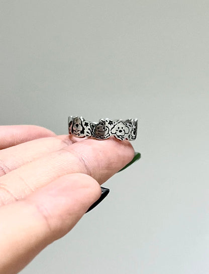 Celestial Bloom Adjustable Ring