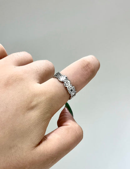 Celestial Bloom Adjustable Ring