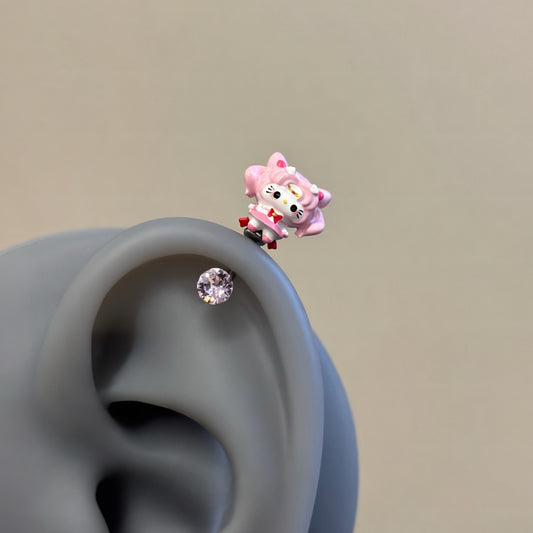 Cute Chibi Doll Cartilage Piercing Stud