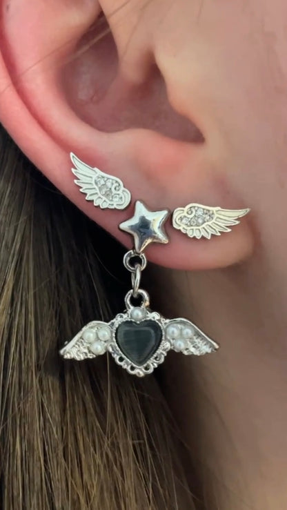 Stargazer Triple Lobe Earring Stack