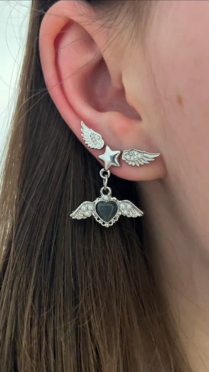 Stargazer Triple Lobe Earring Stack