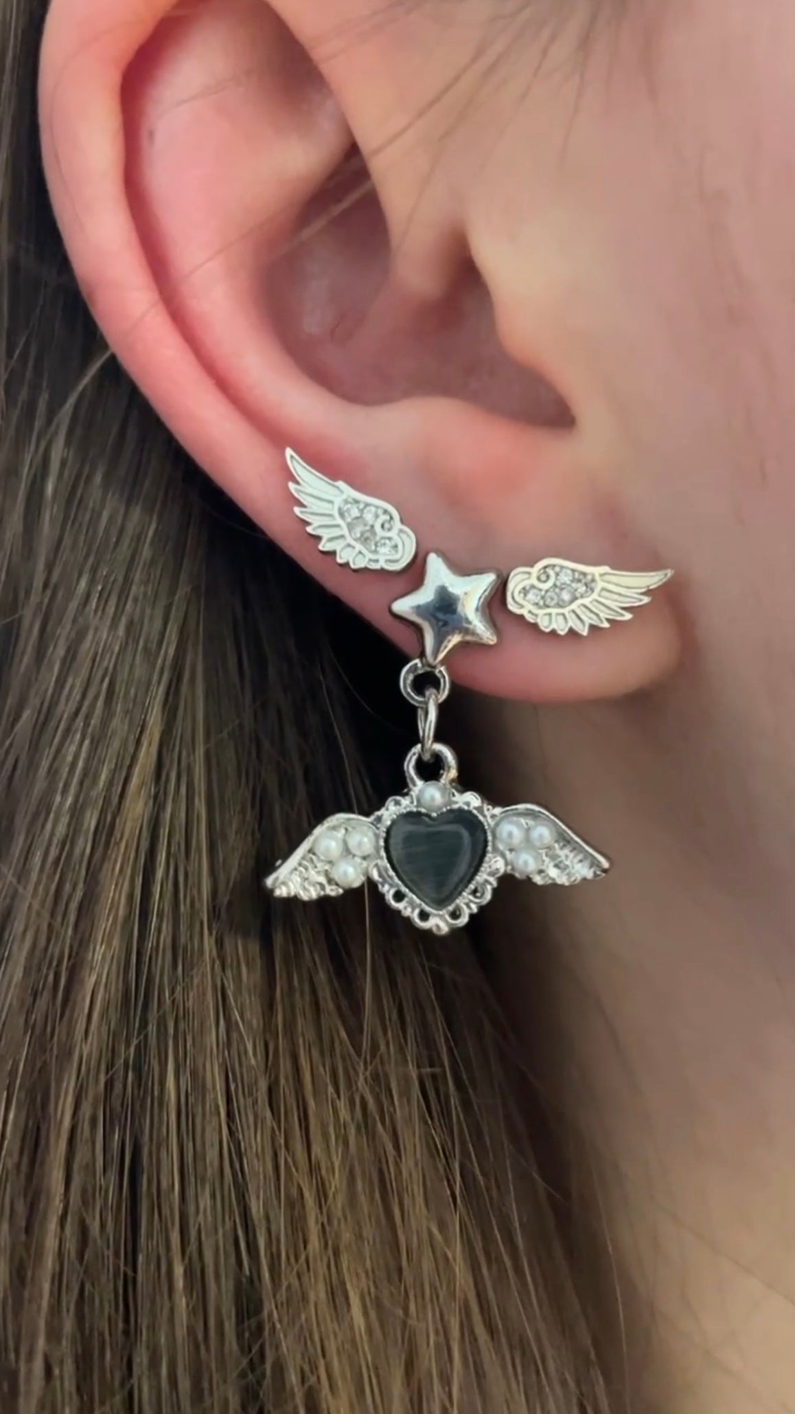 Stargazer Triple Lobe Earring Stack