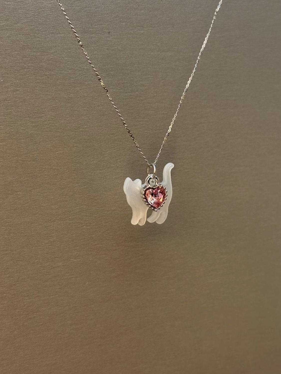 The Golden Feline Heart Necklace