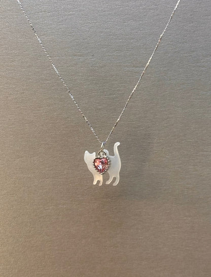 The Golden Feline Heart Necklace