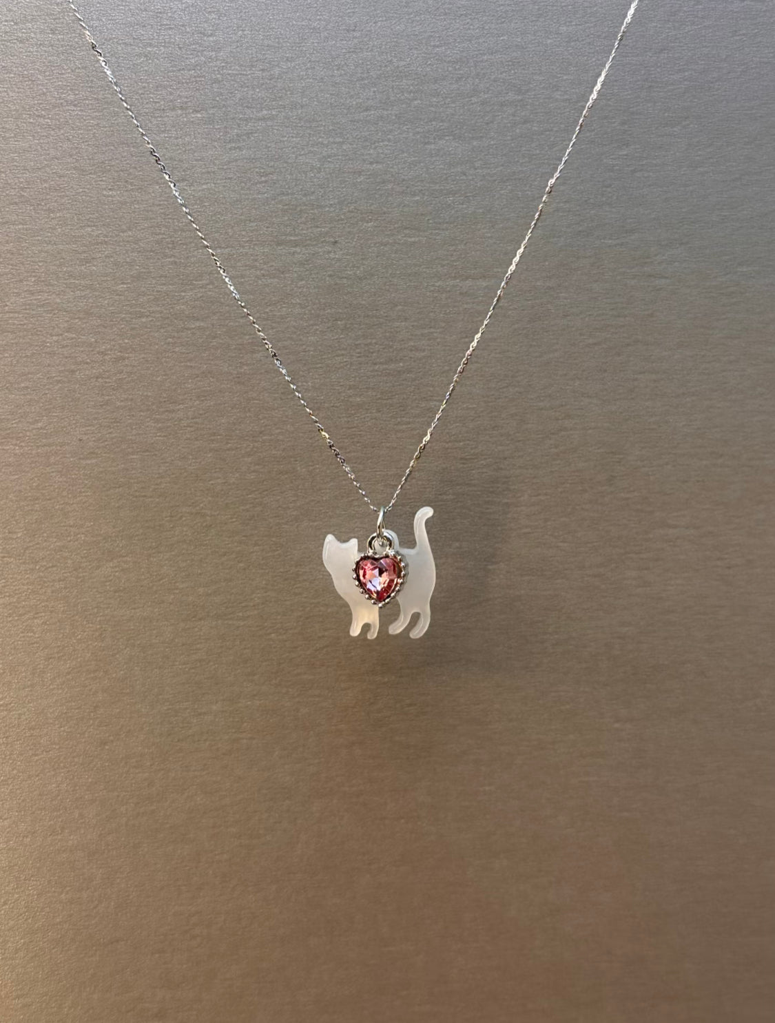 The Golden Feline Heart Necklace