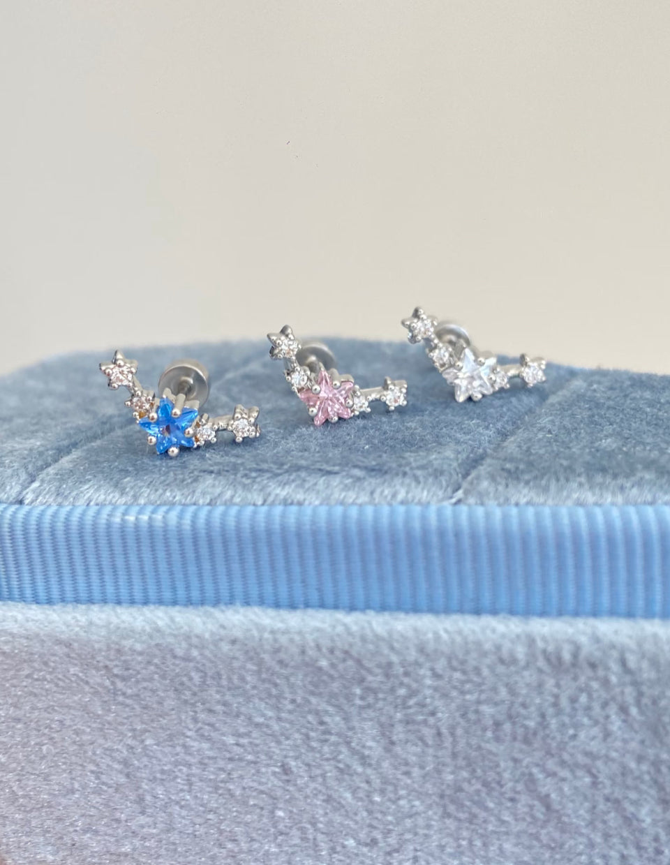 Shooting Star Helix Climber Earrings