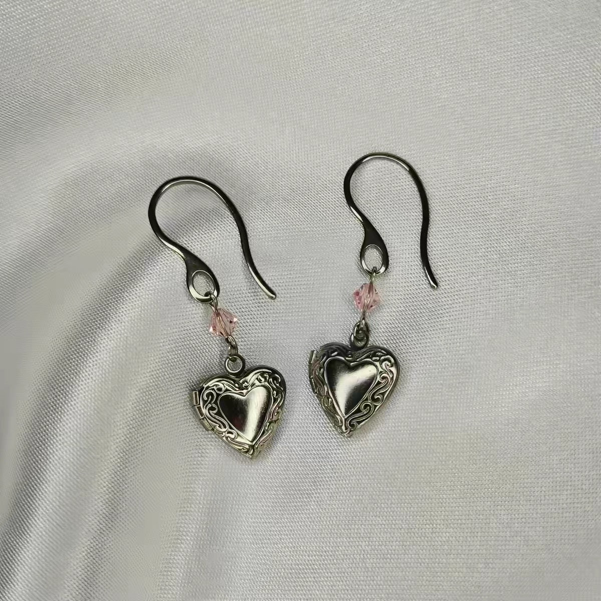 Openable Heart Earrings