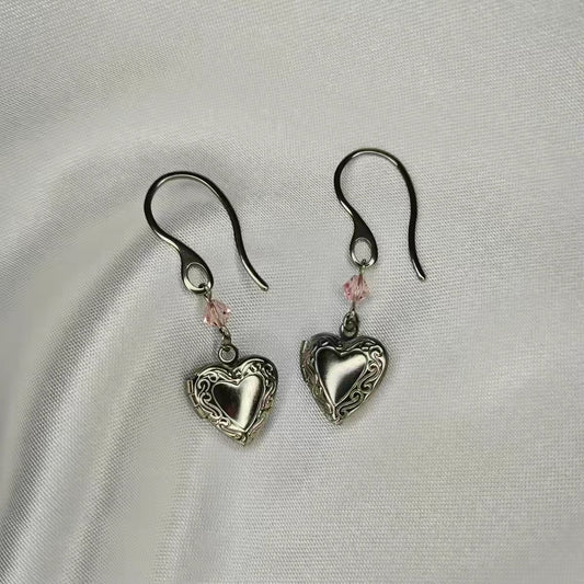 Openable Heart Earrings