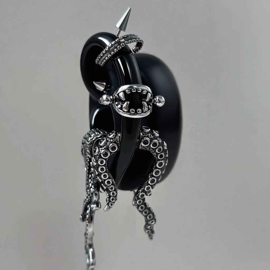 Octopus Tentacle Earring Stack
