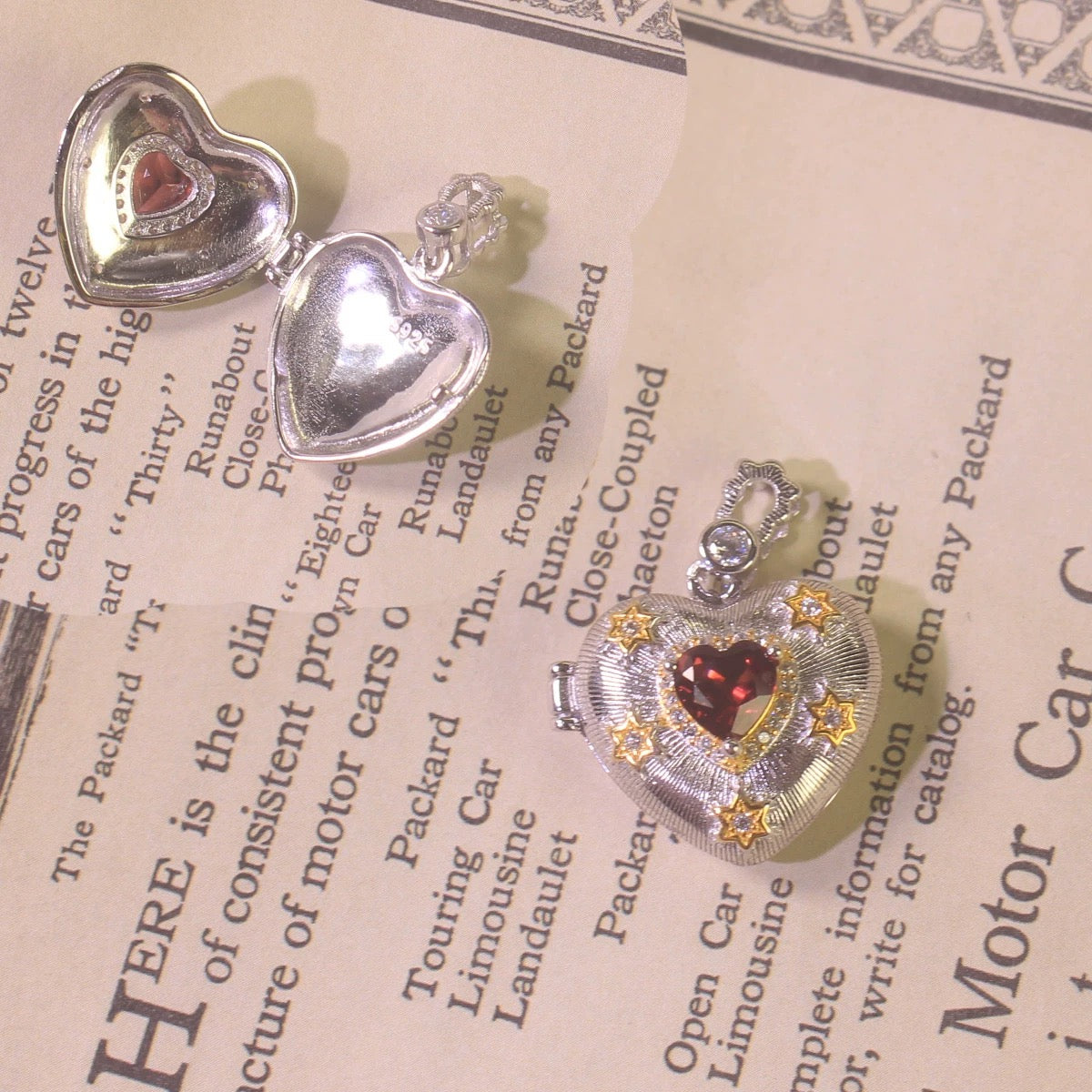 The Constellation Heart Locket Necklace