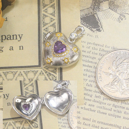 The Constellation Heart Locket Necklace