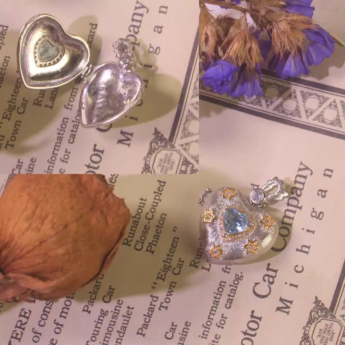 The Constellation Heart Locket Necklace