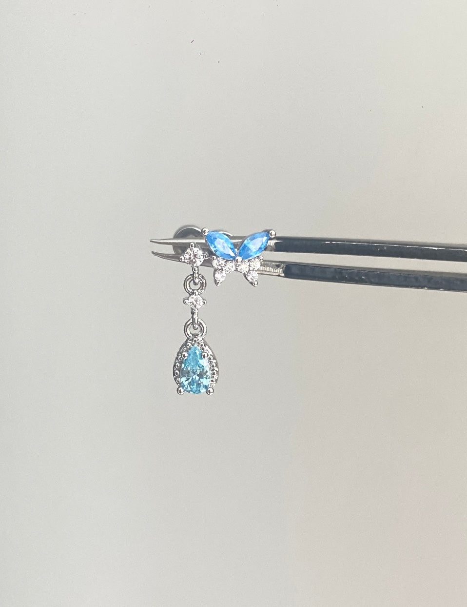 Azure Butterfly Dangle Earring.