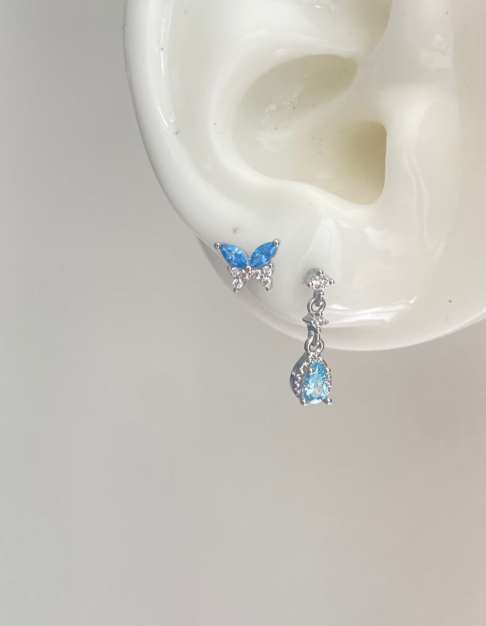 Azure Butterfly Dangle Earring.