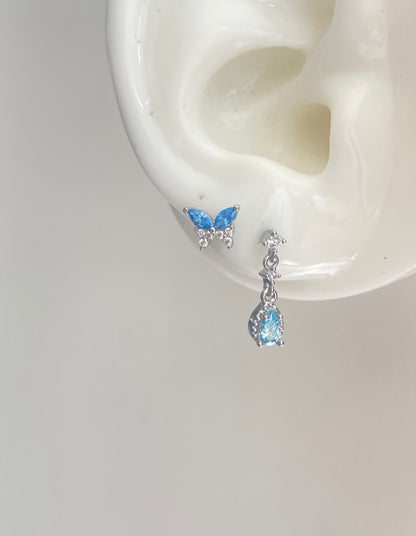 Azure Butterfly Dangle Earring.
