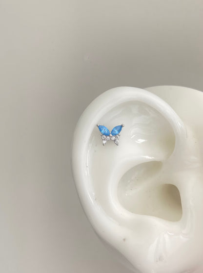 Azure Butterfly Dangle Earring.