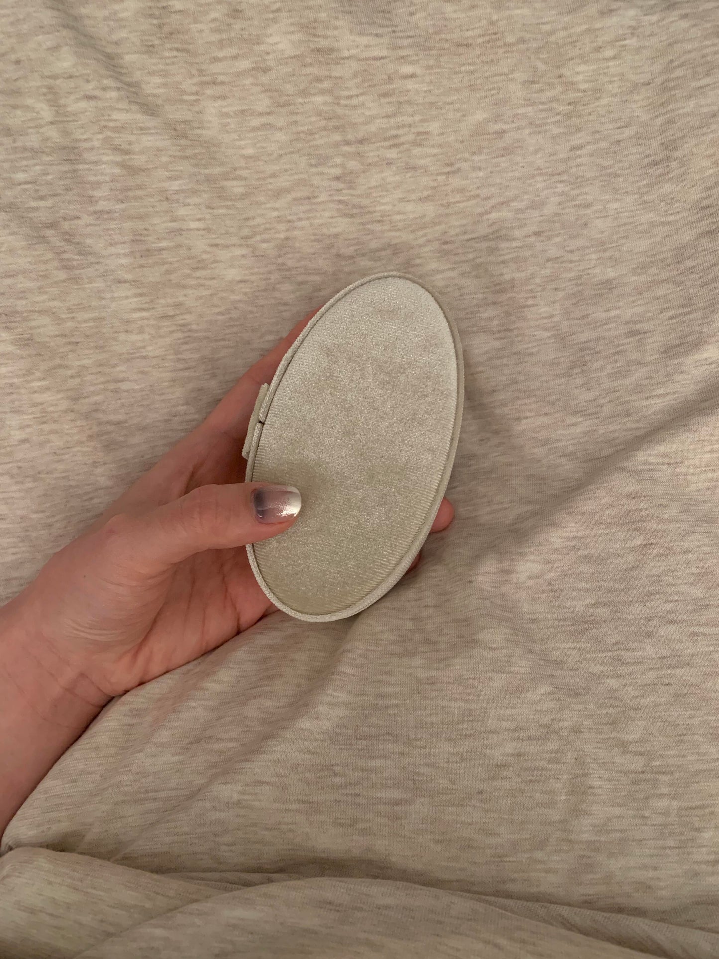 Cloudline Oval Velvet Jewelry Box