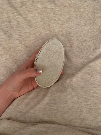 Cloudline Oval Velvet Jewelry Box