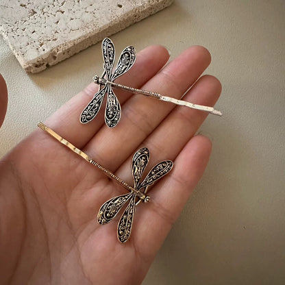 Twilight Dragonfly Hair Clips