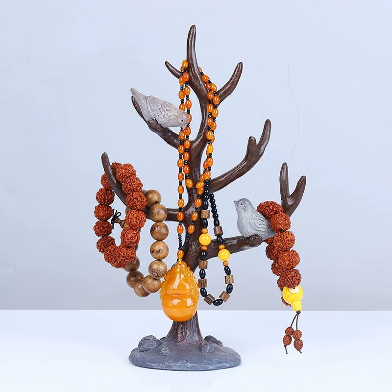Walnut Branch Tree Jewellery Stand