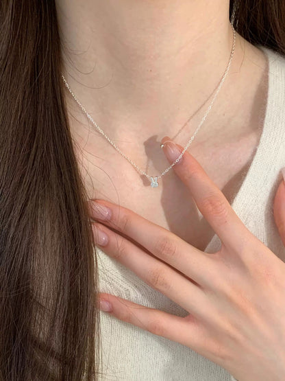 Dainty Silver Bunny Necklace