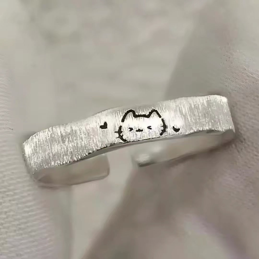 Cat & Dog Adjustable Ring Set