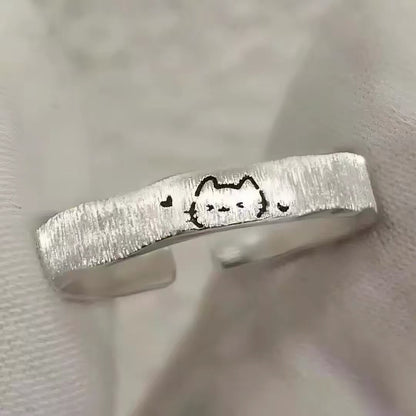 Cat & Dog Adjustable Ring Set