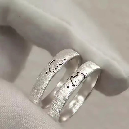 Cat & Dog Adjustable Ring Set