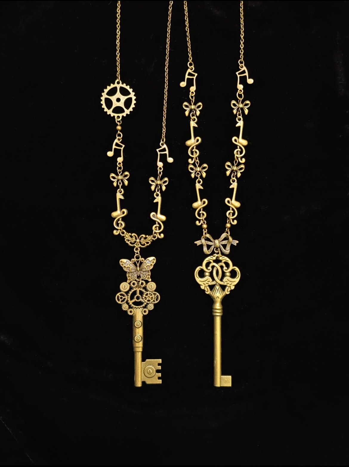 The Rosé Royalty Key Silver Necklace