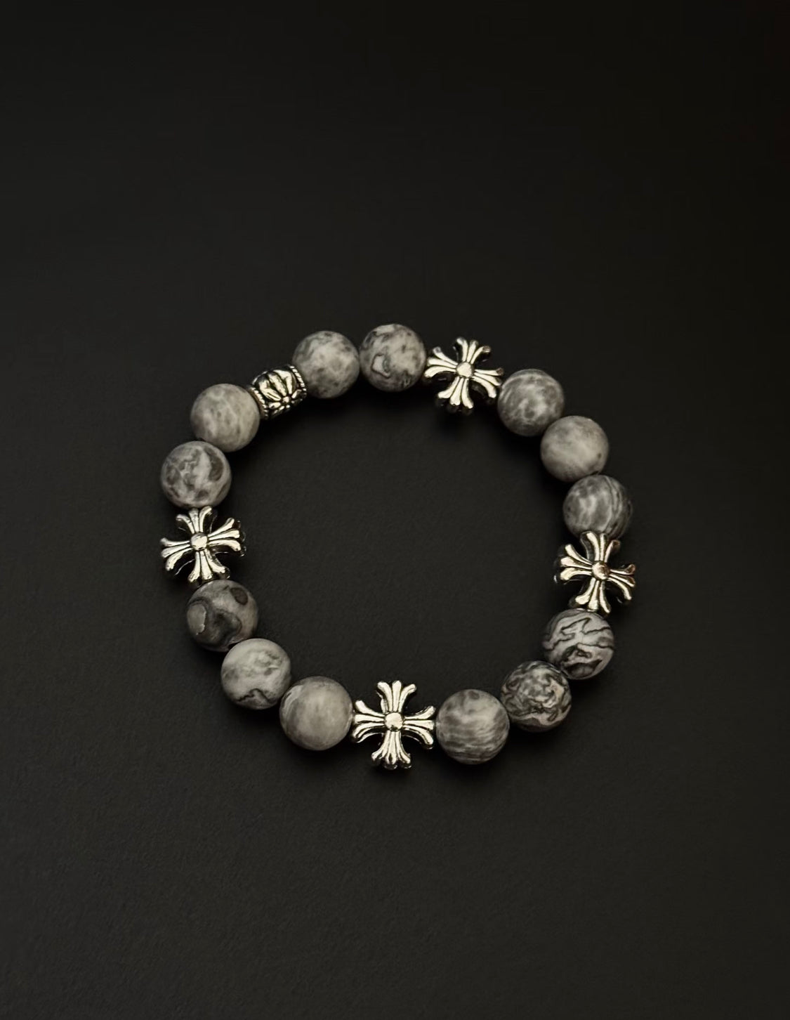 Iron Cross Jasper Bracelet