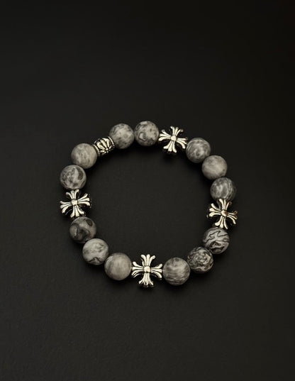 Iron Cross Jasper Bracelet