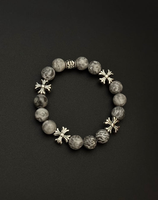 Iron Cross Jasper Bracelet
