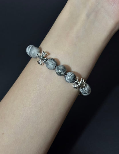 Iron Cross Jasper Bracelet