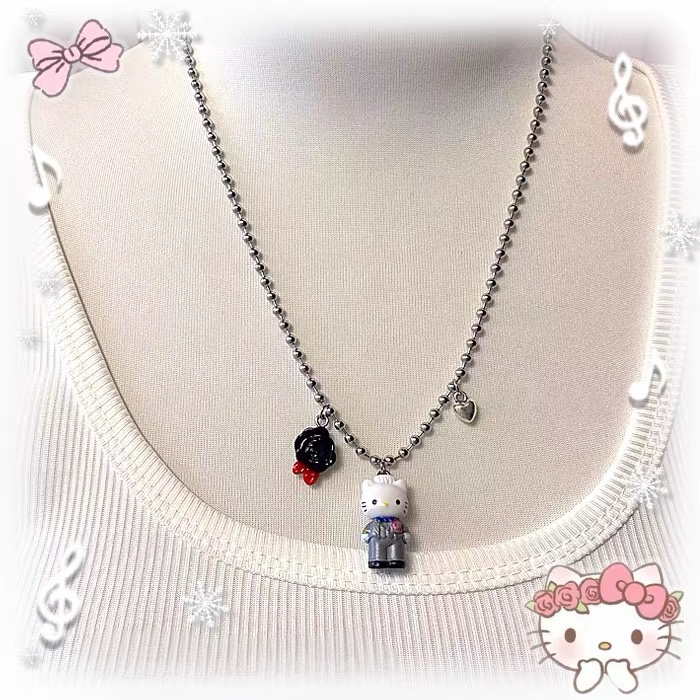 Kitty Groom Charm Necklace