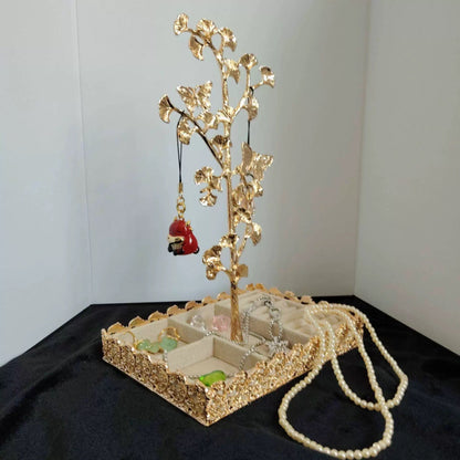 Golden Ginkgo Jewelry Organizer