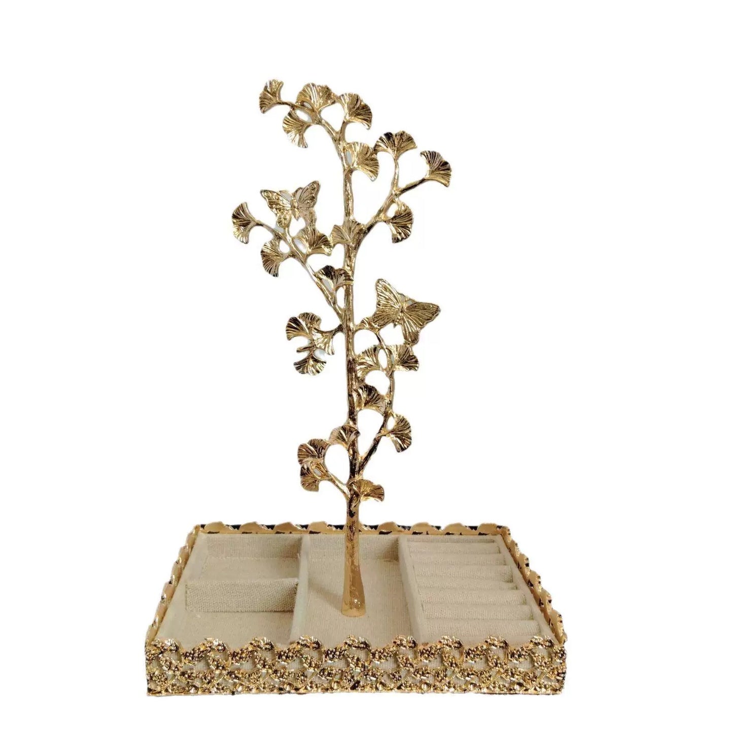 Golden Ginkgo Jewelry Organizer
